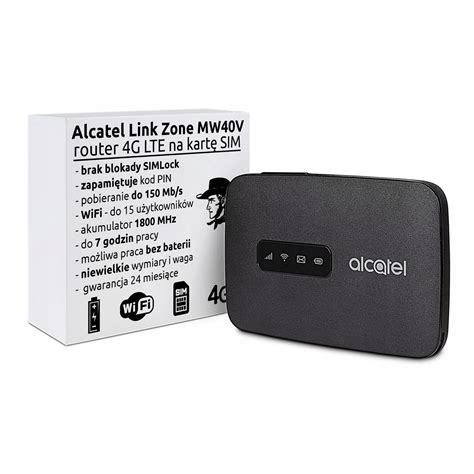 Alcatel Mw Link Zone Router Mobilny Przeno Ny G Lte Wifi Bez