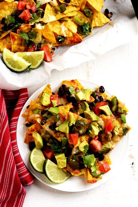 Vegetarian Nachos (with Cabot Cheese) - A Pinch of Healthy