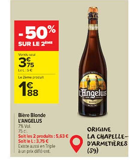 Promo Bi Re Blonde L Angelus Chez Carrefour Market Icatalogue Fr