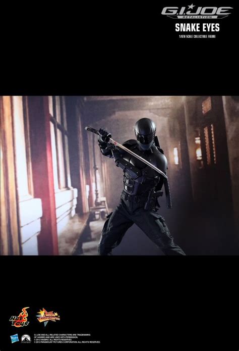 Hot Toys G I Joe Retaliation Snake Eyes Figure Revealed Mint Condition Customs