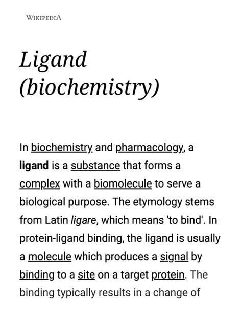 ligand biochemistry wikipedia