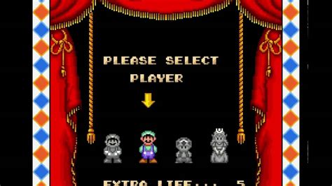 Super Mario All Stars Music 18 Player Select Super Mario Bros 2