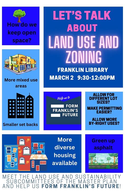 Franklin Matters: Meet with both the Land Use & Sustainability Master