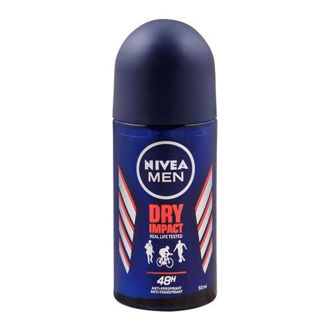 Nivea Men 48h Dry Impact Anti Perspirant Roll On Deodorant 50ml Eshaistic Pk