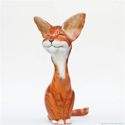 Кот рыжий фигурка, фигурка кошки в интернет-магазине на Ярмарке ...