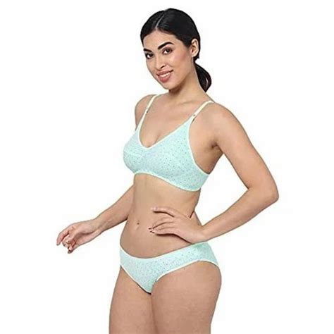 Sgc Sweden Women Cotton Non Padded Non Wired Regular Bra Panty Set At Rs Lingerie Set