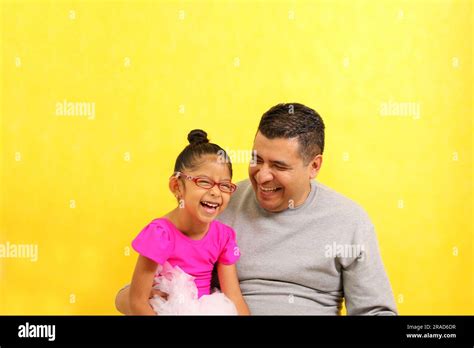 Single Divorced Dad Plays With His Year Old Brunette Latina Daughter Dressed As A Ballerina In