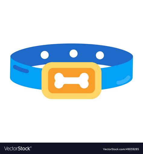 Dog collar Royalty Free Vector Image - VectorStock