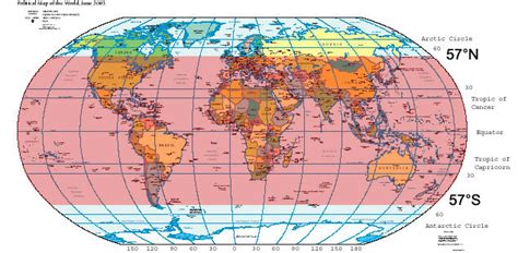 45 Degrees Latitude North Us Map - Map