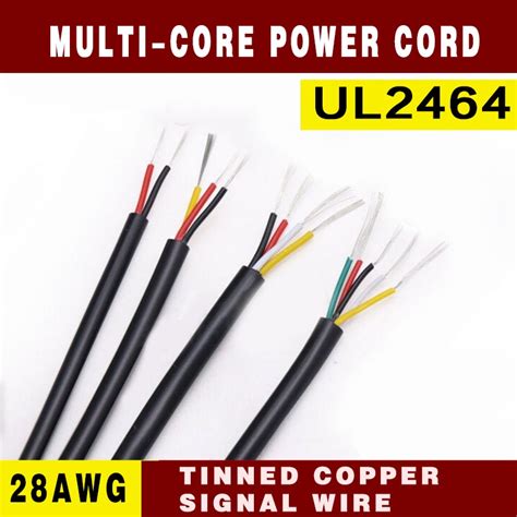 UL2464 28AWG Multi Core Sheathed Power Cord 2 3 4 5 6 7 8 10core Signal