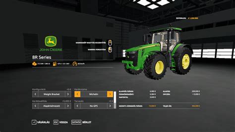 FS19: John Deere 8R EU v 2.0 John Deere Mod für Farming Simulator 19