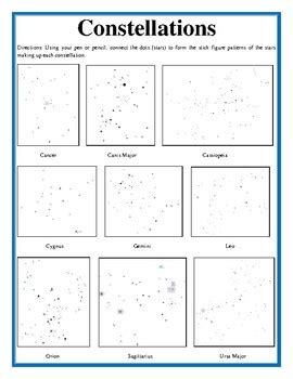 Drawing Constellations Worksheet