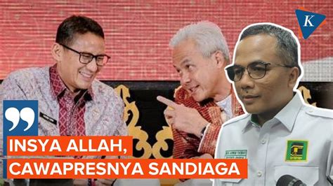 Sekjen Ppp Keceplosan Insya Allah Cawapresnya Sandiaga Youtube