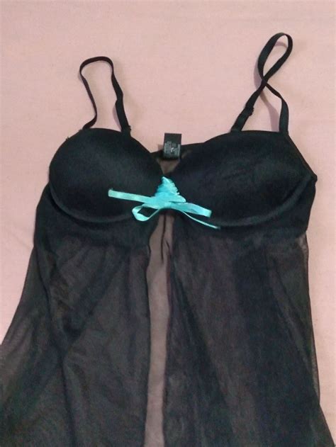 Conjunto Lingerie Preta E Verde Gua Lingerie Feminina Nunca Usado Enjoei