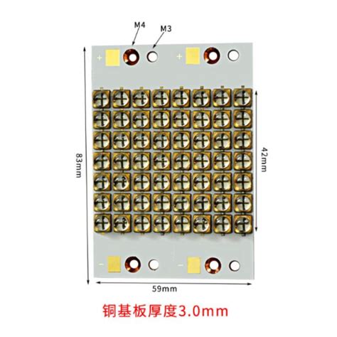 UV LED 120W 150W High Power Array UVA LED 365nm 385nm 395 Nm 405nm