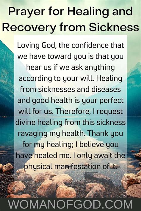 5 Prayers For Healing And Recovery God Healing Quotes Prayers For