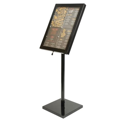 Securit LED Menu Display Case Black GL110 Nisbets