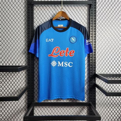 Camisa Napoli EA7 Home 2023 Azul