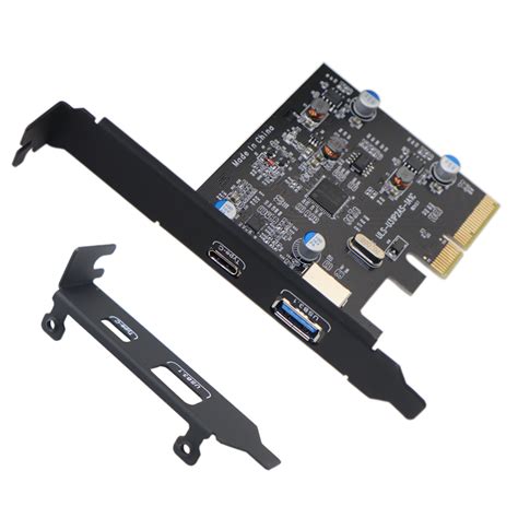 Pci E Pci Express To Usb 31 Gen2 10gbps Hub Type A And Type C 2 Port