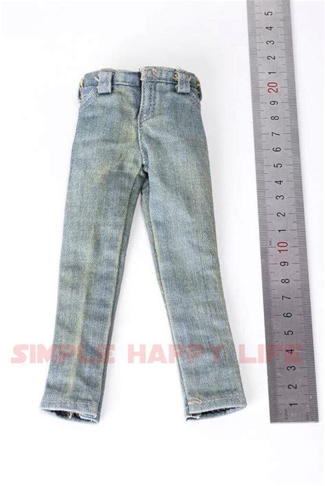 Light Color Jeans Pants For Male Doll Hot Toys BD Worldbox USA EBay