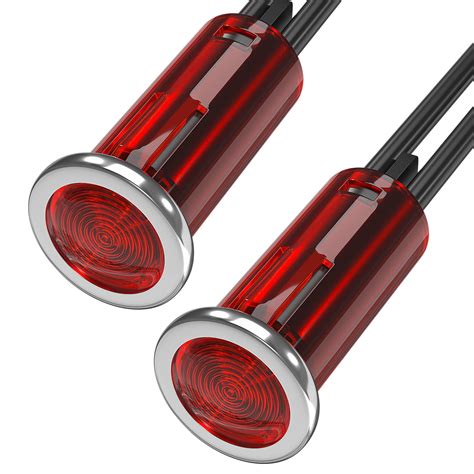 amazoncom daiertek indicator light  red snap   panel mount
