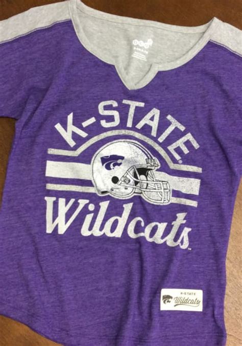 K State Wildcats Girls Tribute Short Sleeve Fashion T Shirt Purple