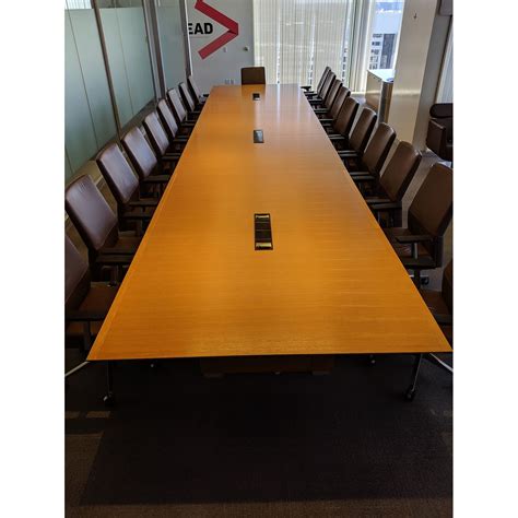 Steelcase Convene 6x265 Used Wood Veneer Conference Table Maple