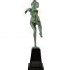 Art Deco sculpture nude disc dancer Danse Païenne H cm Deconamic