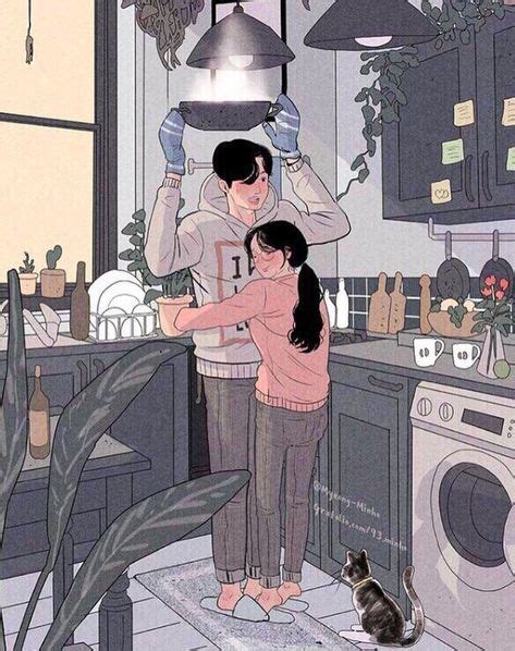 парень и девушка♥ (с изображениями) | Иллюстрации арт, Рисунки парочек ...