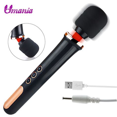 5 Speeds 10 Modes G Spot Vibrator Huge Female Av Magic Wand Massager Sex Products Usb Charging
