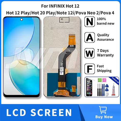 For Infinix Hot Hot Play Hot Play Note I Pova Neo Pova X X X LCD