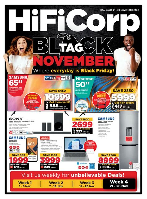 Hifi Corp Promotional Leaflet Black Friday Valid From To