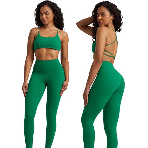 Ins Fashionable Nude Feeling High Elastic Running Fitness Sportswear Pieces Sexy Backless