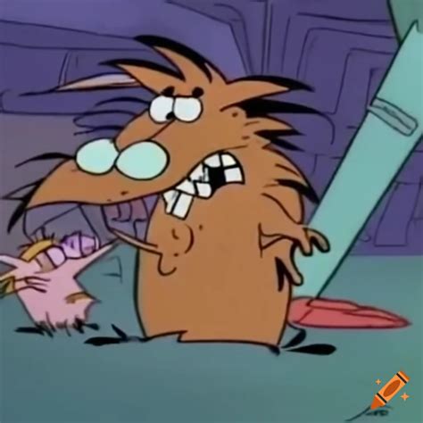 A Screenshot From The 90s Nickelodeon Cartoon The Angry Beavers On Craiyon