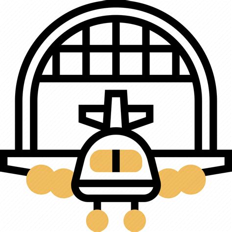 Hangar Plane Aircraft Airport Aviation Icon Download On Iconfinder