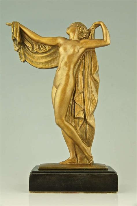 Art Deco Naked Woman Brass Bookends No 17 Wasisland