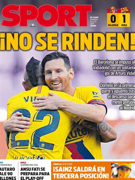 La Portada Del Diario Sport 12 07 2020