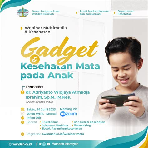 Ketahui Dampak Gadget Bagi Kesehatan Mata Pada Anak Yuk Hadiri Webinar