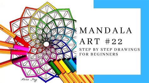 MANDALA STEP BY STEP TUTORIAL BEGINNERS MANDALA ART 22 YouTube