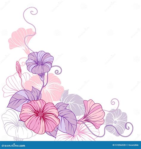 Stylish Abstract Floral Background Design Of Stock Vector