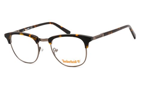 502067 Timberland Tb1582 Eyeglasses Dark Havana Clear Lens