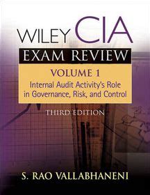 Wiley Cia Exam Review Internal Audit Activity S Role In Governance