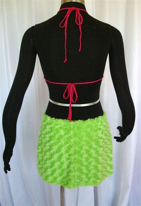 Lime Green Fur Mini Skirt Furkini Bikini Mini Skirt Faux Etsy