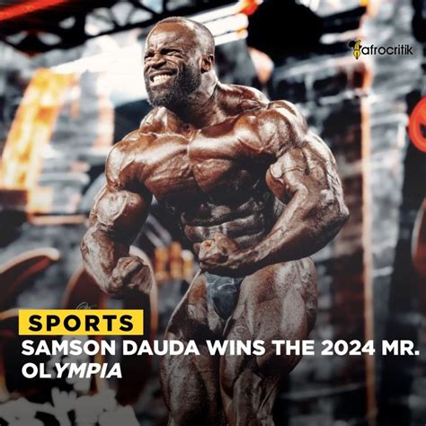 nigerian born bodybuilder samson dauda  emerged   winner