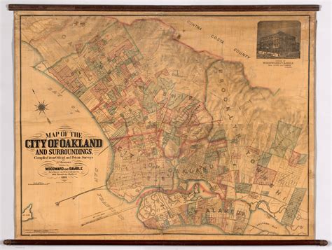 Map Of The City Of Oakland And Surroundings David Rumsey Historical