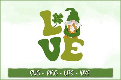 St Patricks Day Love Retro Svg Graphic By Extreme Designart