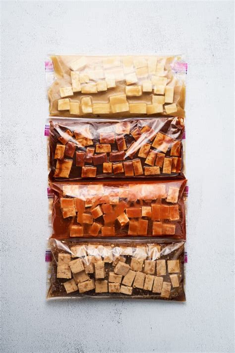 Easy Tofu Marinade 4 Ways