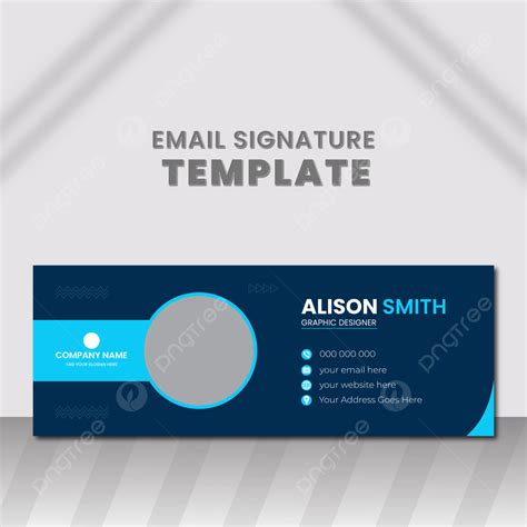 Email Signature Template Design Template Download On Pngtree