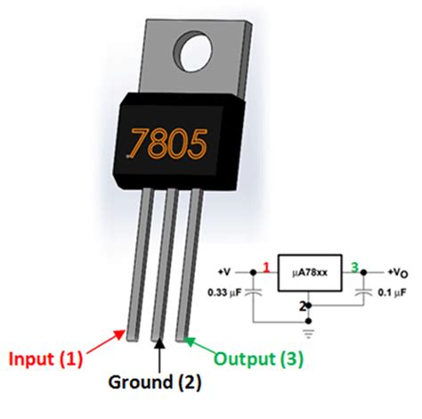 Power Supply Diagram 7805 7805 Voltage Regulator Pinout, Cir