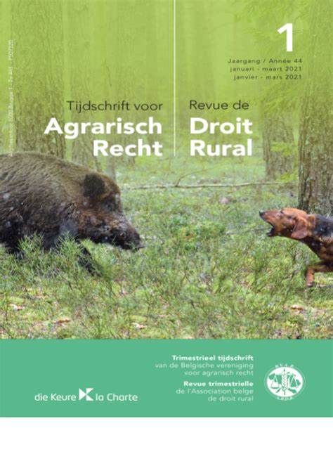 Tijdschrift Voor Agrarisch Recht Jaargang 2023 Revue De Droit Rural